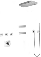 Mexen Fall süllyesztett zuhanykészlet, króm - 7602-04-00