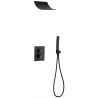 Mexen Salto beépített fekete zuhanykészlet - 7604-02-70