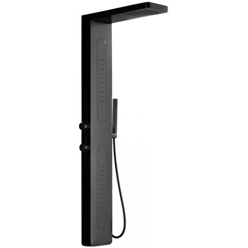 Panou de duș Mexen Mano, negru - 7609-02-70