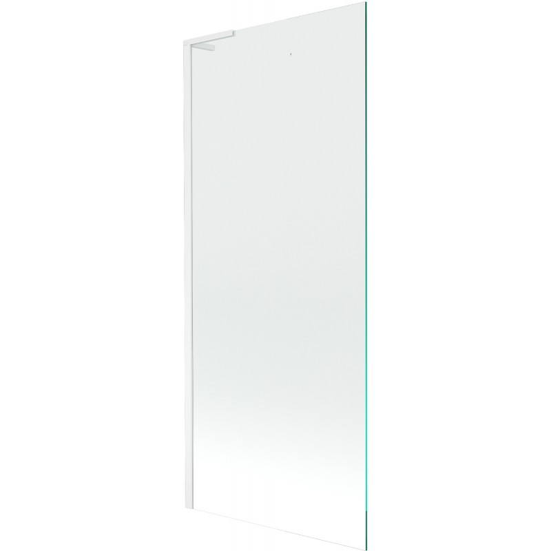 Mexen Next L fürdőkád paraván, 1-szárnyú, 80 x 150 cm, átlátszó, fehér - 895-080-000-03-00-20