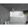 Mexen Next L perete pentru cadă 1-aripa 90 x 150 cm, transparent, alb - 895-090-000-03-00-20