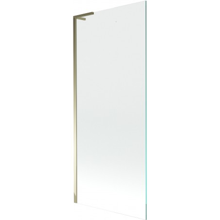 Mexen Next L egyoldalas kádparaván 80 x 150 cm, átlátszó, arany - 895-080-000-03-00-50