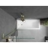 Mexen Next L paravan pentru cadă 1-canată 80 x 150 cm, transparent, auriu periat - 895-080-000-03-00-55