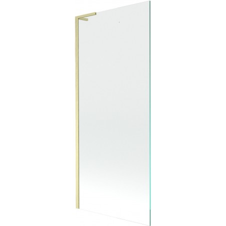 Mexen Next L kádparaván 1-szárnyú 80 x 150 cm, átlátszó, arany szálcsiszolt - 895-080-000-03-00-55
