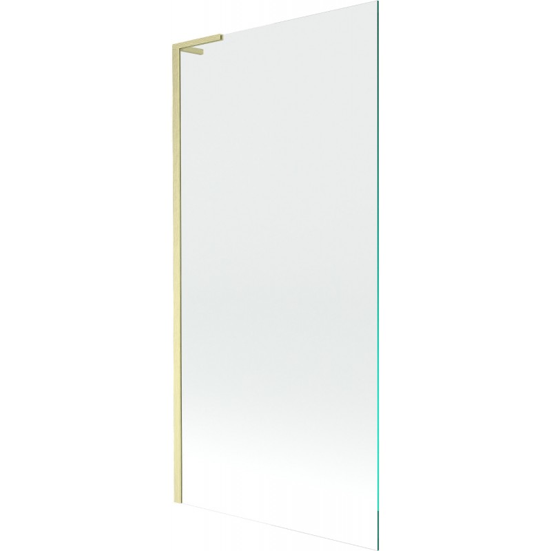 Mexen Next L fürdőkádparaván 1-szárnyú 90 x 150 cm, átlátszó, arany kefélt - 895-090-000-03-00-55