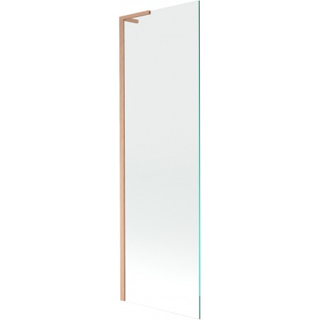 Mexen Next L kádparaván 1-szárnyú 60 x 150 cm, átlátszó, kefe-mangán - 895-060-000-03-00-65