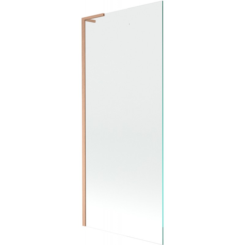 Mexen Next L paravan pentru cadă cu 1 panou 80 x 150 cm, transparent, cupru periat - 895-080-000-03-00-65