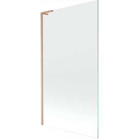 Mexen Next L panou cadă de baie 1-aripat 100 x 150 cm, transparent, cupru periat - 895-100-000-03-00-65