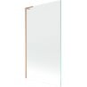 Mexen Next L panou cadă de baie 1-aripat 100 x 150 cm, transparent, cupru periat - 895-100-000-03-00-65