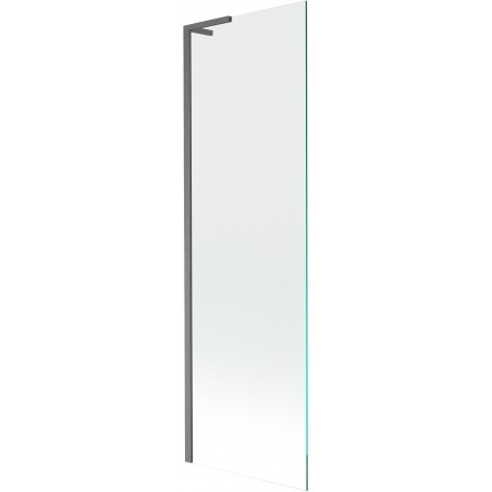 Mexen Next L fürdőkád paraván 1-szárnyú 60 x 150 cm, átlátszó, szálcsiszolt pisztoly szürke - 895-060-000-03-00-66