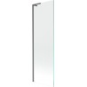 Mexen Next L kádparaván 1-szárnyú 60 x 150 cm, átlátszó, gun gray kefélt - 895-060-000-03-00-66