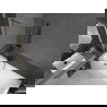 Mexen Next L kádparaván, 1-szárnyú, 70 x 150 cm, átlátszó, szálcsiszolt fegyverszürke - 895-070-000-03-00-66