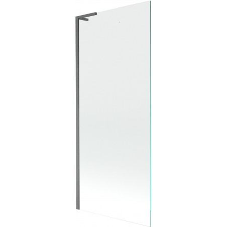 Mexen Next L kádparaván 1-szárnyú 80 x 150 cm, átlátszó, gun gray csiszolt - 895-080-000-03-00-66