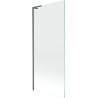 Mexen Next L paravan cadă de baie 1-panou 80 x 150 cm, transparent, gri cu finisaj periat - 895-080-000-03-00-66