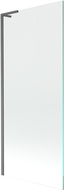Mexen Next L egy szárnyú kádparaván 80 x 150 cm, átlátszó, szálcsiszolt szürke - 895-080-000-03-00-66