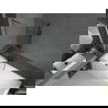 Mexen Next L kádparaván 1-szárnyú 90 x 150 cm, átlátszó, fegyver szürke kefélt - 895-090-000-03-00-66