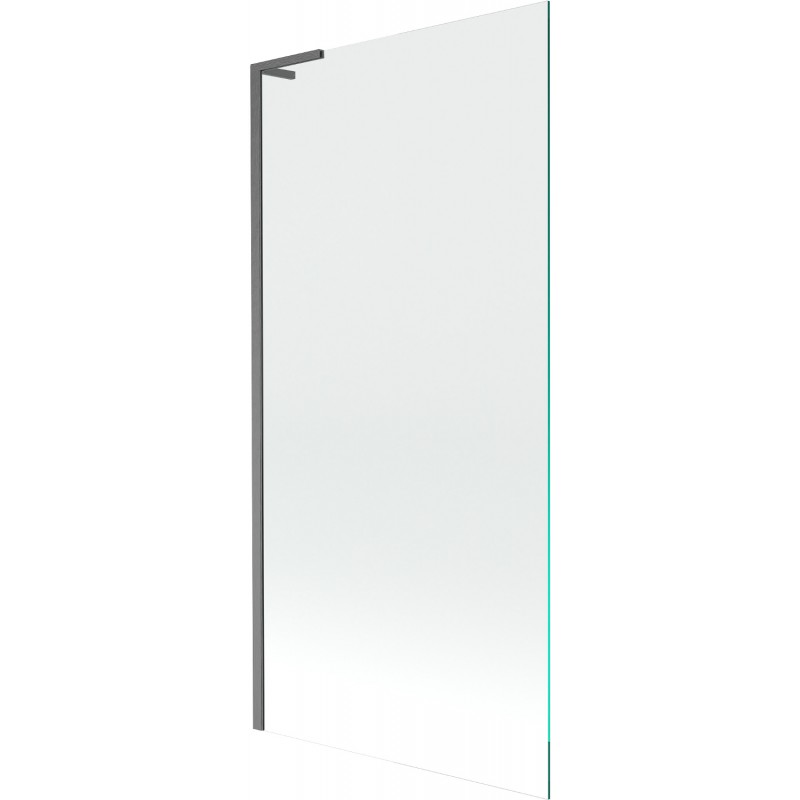 Mexen Next L kádparaván 1-szárnyú 90 x 150 cm, átlátszó, fegyver szürke kefélt - 895-090-000-03-00-66
