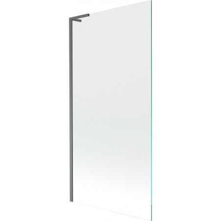 Mexen Next L paravan de cadă 1-pliant 90 x 150 cm, transparent, gri închis periat - 895-090-000-03-00-66