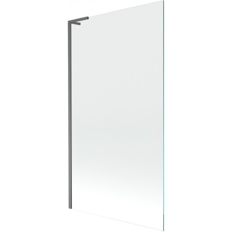 Mexen Next L panou de cadă cu un singur panou 100 x 150 cm, transparent, gri armat periat - 895-100-000-03-00-66