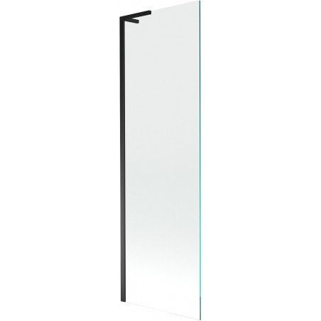 Mexen Next L fürdőkád-paraván 1 szárnyú 60 x 150 cm, átlátszó, fekete - 895-060-000-03-00-70
