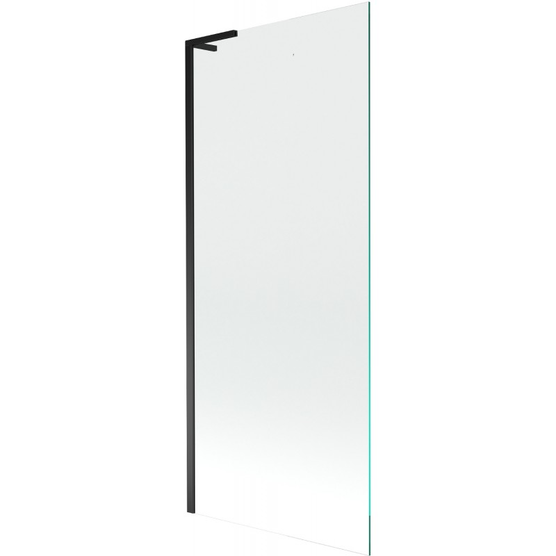 Mexen Next L fürdőkádparaván, 1-szárnyú, 80 x 150 cm, átlátszó, fekete - 895-080-000-03-00-70