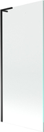 Mexen Next L fürdőkádparaván, 1-szárnyú, 80 x 150 cm, átlátszó, fekete - 895-080-000-03-00-70