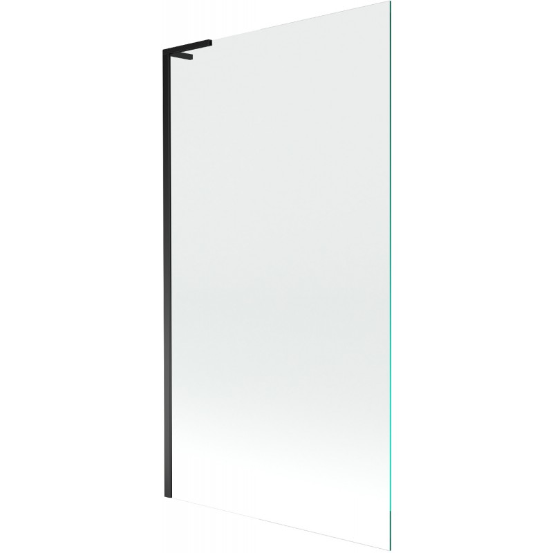 Mexen Next L fürdőkádparaván, 1-szárnyú, 100 x 150 cm, átlátszó, fekete - 895-100-000-03-00-70
