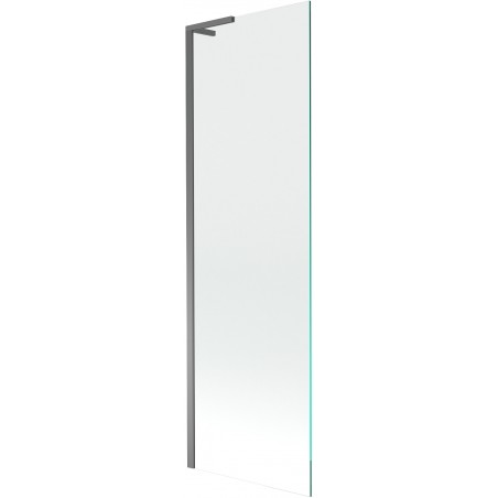 Mexen Next L egyszárnyú fürdőkádparaván 60 x 150 cm, átlátszó, gun metal színben - 895-060-000-03-00-95