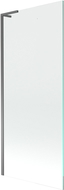 Mexen Next L fürdőkád paraván, 1-szárnyú, 80 x 150 cm, átlátszó, gun metal - 895-080-000-03-00-95