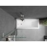 Mexen Next L panel paravan baie cu 1 canat 60 x 150 cm, transparent, nichel periat - 895-060-000-03-00-97