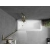 Paravan pentru cadă Mexen Next L cu 1 ușă 60 x 150 cm, înghețat, auriu - 895-060-000-03-30-50