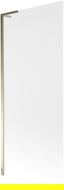 Mexen Next L panou de cadă cu un singur panou, 80 x 150 cm, mat, auriu - 895-080-000-03-30-50