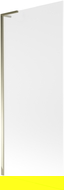 Mexen Next L paravan de cadă 1-canat 80 x 150 cm, mat, auriu - 895-080-000-03-30-50