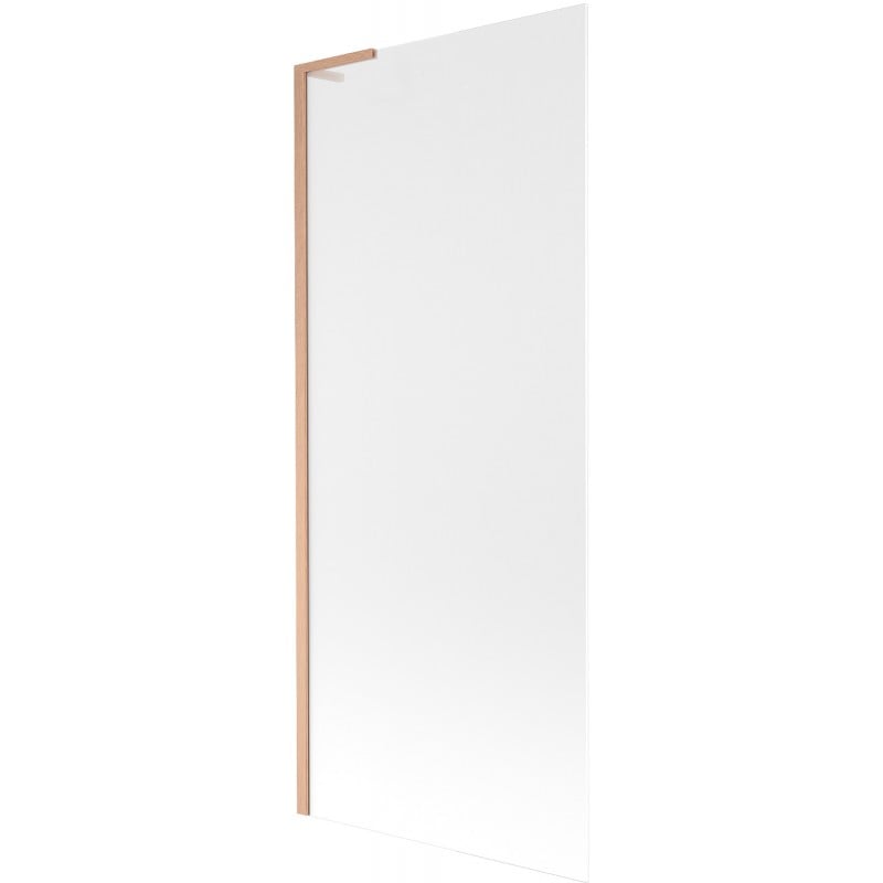 Mexen Next L kádparaván 1-szárnyú 80 x 150 cm, szatén üveg, kefélt réz - 895-080-000-03-30-65