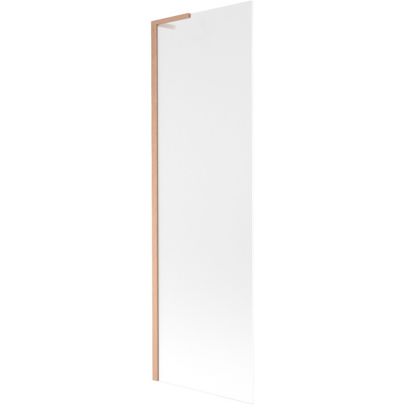 Mexen Next L fürdőkádfal, 1-szárnyú, 60 x 150 cm, matt, kefélt réz - 895-060-000-03-30-65