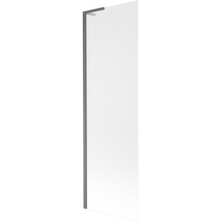 Mexen Next L paravan de cadă 1-batant 60 x 150 cm, înghețat, gri armat periat - 895-060-000-03-30-66