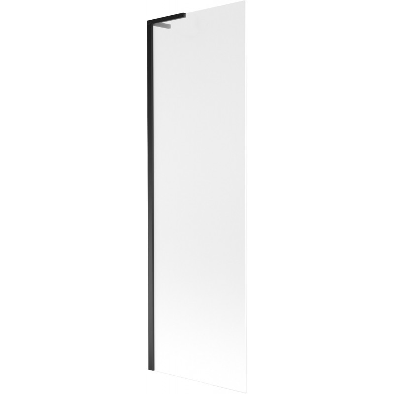 Mexen Next L kádparaván 1-szárnyú 60 x 150 cm, fagyott, fekete - 895-060-000-03-30-70