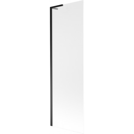 Paravan cadă Mexen Next L, 1 panou, 60 x 150 cm, înghețat, negru - 895-060-000-03-30-70