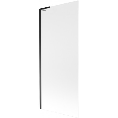 Mexen Next L egyszárnyú fürdőkádparaván 80 x 150 cm, zúzmarás, fekete - 895-080-000-03-30-70