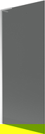 Mexen Next L paravan de baie 1-fluture 80 x 150 cm, grafit, crom - 895-080-000-03-40-01