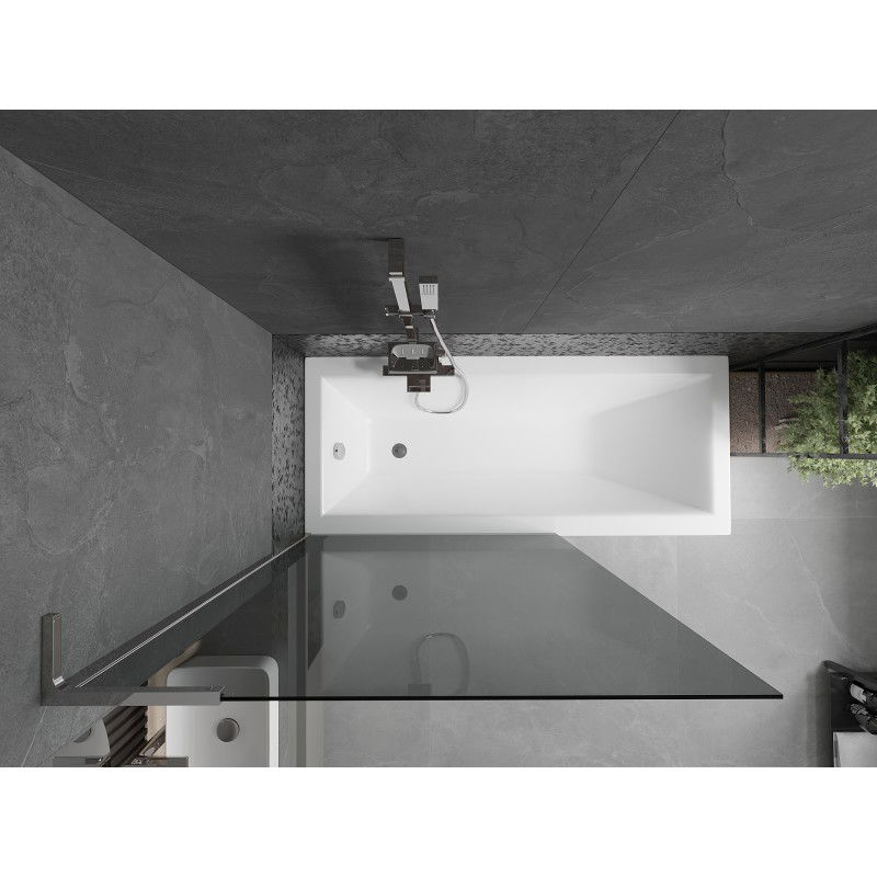 Mexen Next L paravan cadă de baie cu 1 panou 100 x 150 cm, grafit, crom - 895-100-000-03-40-01