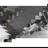 Mexen Next L kádparaván, 1 szárnyú, 60 x 150 cm, grafit, fehér - 895-060-000-03-40-20