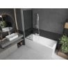 Paravan cadă Mexen Next L cu 1 panou 60 x 150 cm, grafit, alb - 895-060-000-03-40-20