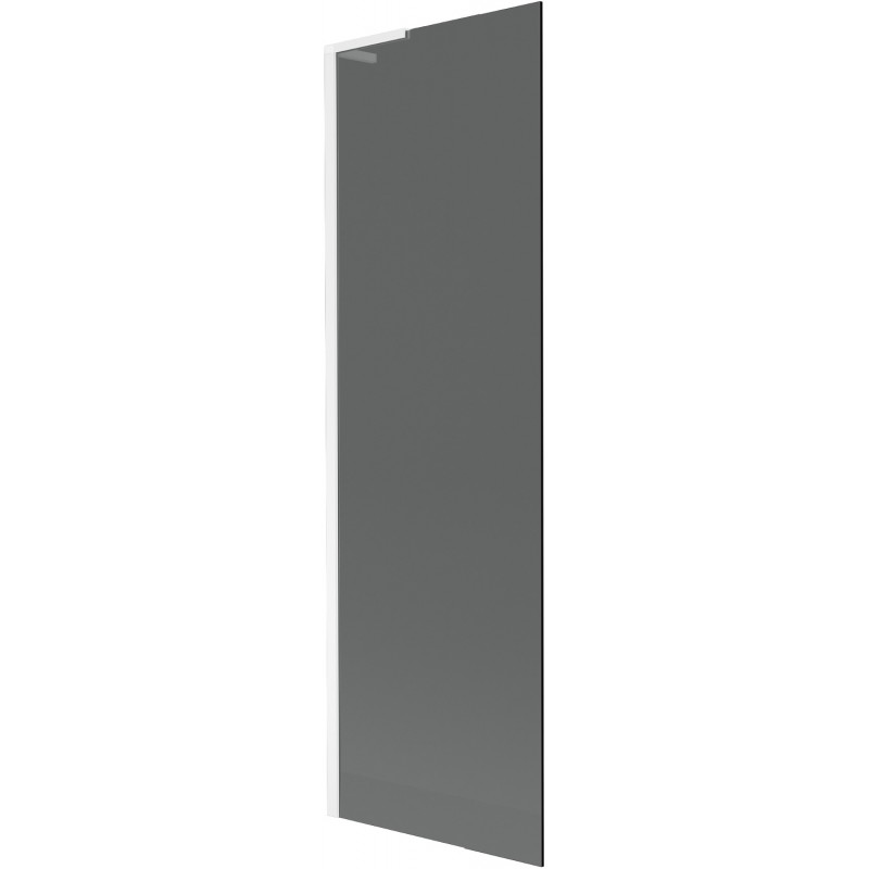 Mexen Next L kádparaván, 1 szárnyú, 60 x 150 cm, grafit, fehér - 895-060-000-03-40-20