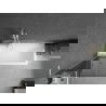 Mexen Next L paravan de cadă cu 1 panou 70 x 150 cm, grafit, alb - 895-070-000-03-40-20