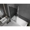 Mexen Next L paravan de baie cu 1 panou, 80 x 150 cm, grafit, alb - 895-080-000-03-40-20