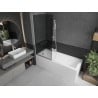 Mexen Next L paravan de baie cu 1 panou, 80 x 150 cm, grafit, alb - 895-080-000-03-40-20