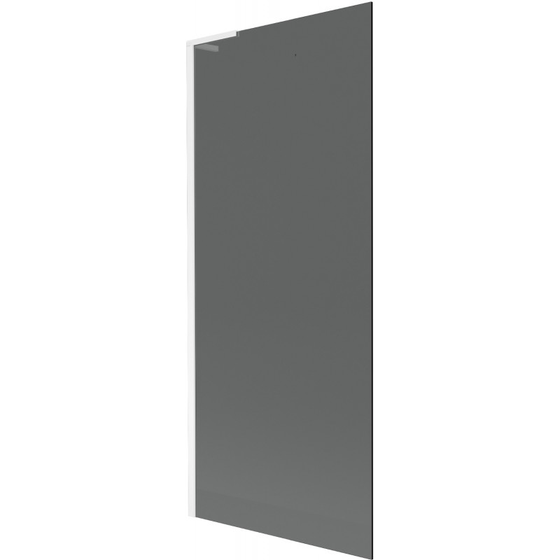 Mexen Next L ecran de baie 1-panou 80 x 150 cm, grafit, alb - 895-080-000-03-40-20