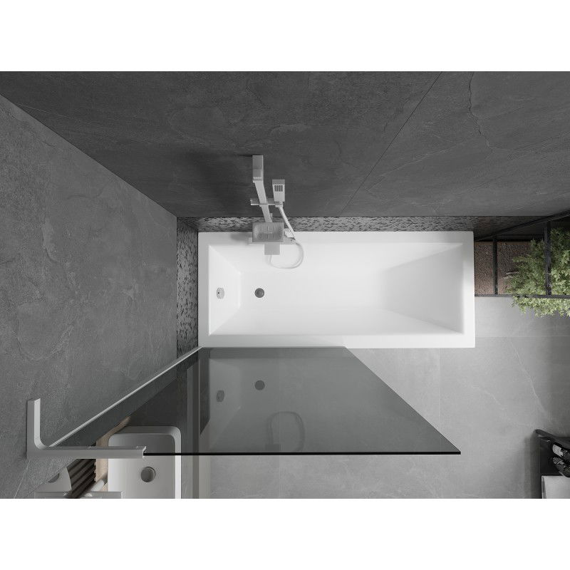 Mexen Next L paravan de baie cu 1 panou 90 x 150 cm, grafit, alb - 895-090-000-03-40-20