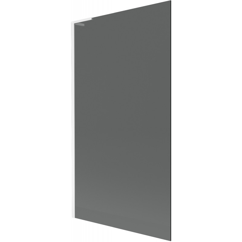 Mexen Next L kádparaván 1-szárnyú 100 x 150 cm, grafit, fehér - 895-100-000-03-40-20